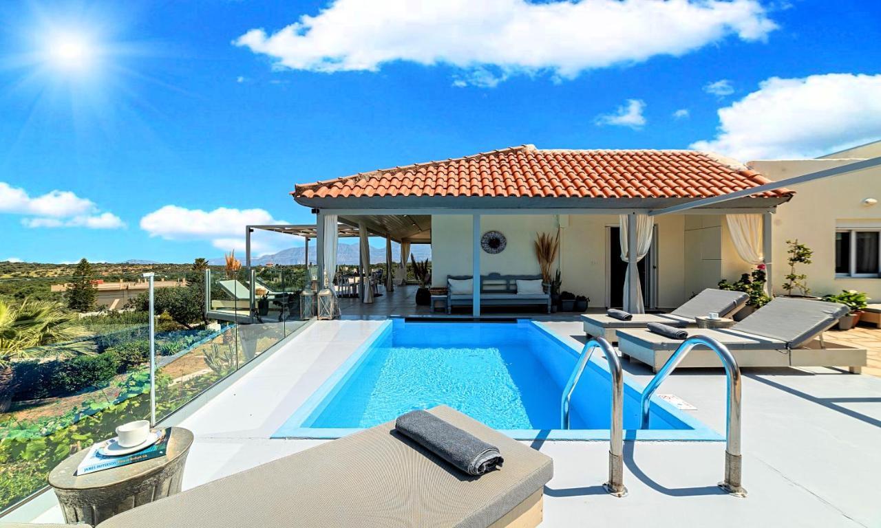 Olive Green Villa Heated Pool Ágios Nikólaos Eksteriør bilde