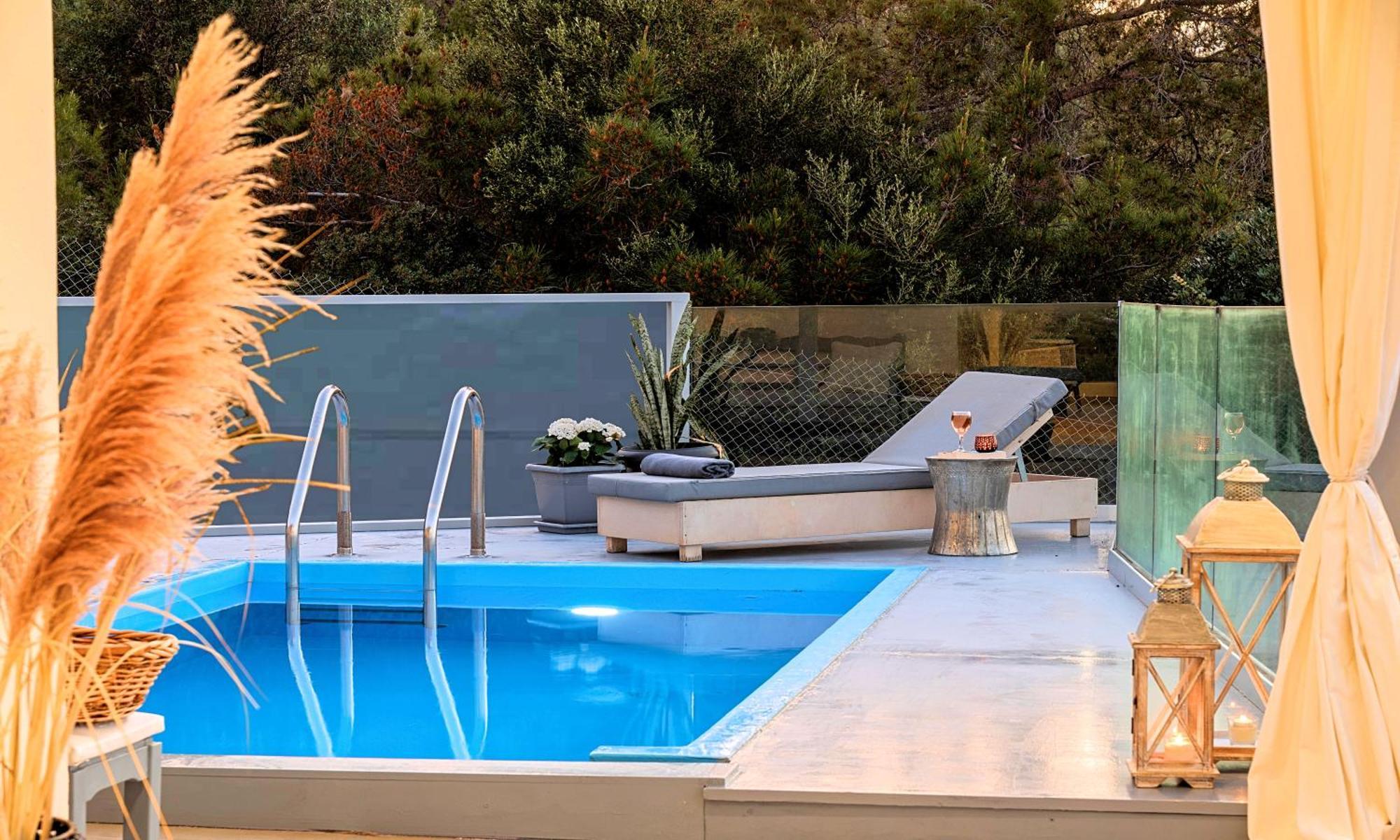 Olive Green Villa Heated Pool Ágios Nikólaos Eksteriør bilde